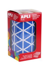 ROLO GOMETS TRIANGULARES AZUL AUTOADHESIVOS 20MM