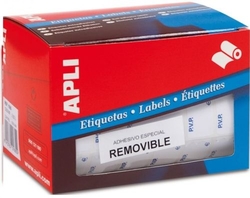 ROLO ETIQUETAS BLANCAS 16X22 PVP REMOVIBLE APLI
