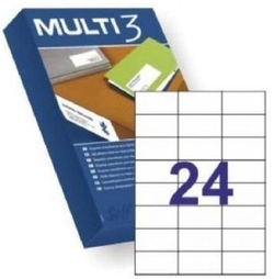 C/500 HOJAS ETIQUETAS FT/IM 70X37 MULTI3