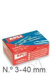 (S) CAJAS 100 CLIPS NIQUELADOS 40MM Nº3 APLI