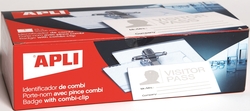 C/25 IDENTIFICADOR COMBI PINZA + AFILER 90X56 MM