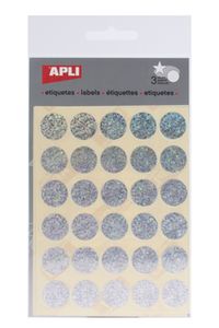 PACK OF 3 SHEETS ROUND HOLOGRAPHIC STICKERS 20MM PERMANENT