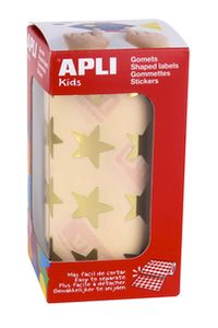 ROLO GOMETS ESTRELA ORO AUTOADHESIVOS 19,5MM