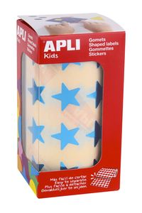 ROLO GOMETS ESTRELA AZUL METALIZADO AUTOCOLANTE 19,5MM