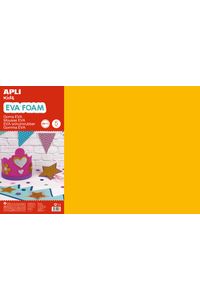 BLISTER 5 LAMINAS BORRACHA EVA LARANJA 40X60 2MM APLI