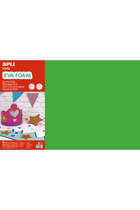 BLISTER 5 LAMINAS GOMA EVA VERT 40X60 2MM APLI