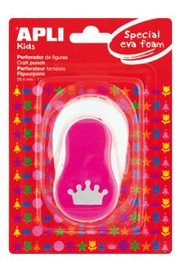 PAPER AND EVA FOAM HOLE PUNCHER CROWN PINK 25.4MM