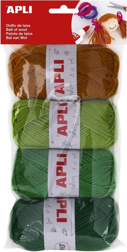 BLISTER 4 OVILLOS DANA TONOS VERDES 50G
