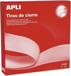 ZIPER TÊXTIL AUTOCOLANTE 2CMX25M BRANCO