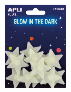 BLISTER 12 ESTRELAS PEQUEÑAS GLOW IN THE DARK