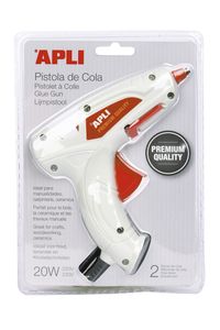 PISTOLA ENCOLADORA PREMIUM BLANC 20W+2 BARRES DE COLA APLI