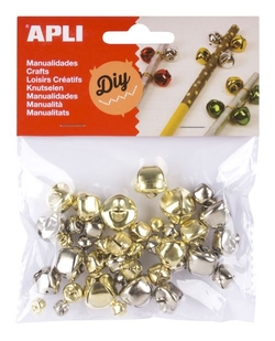 SACO 40 CASCABELES ORO E PRATA