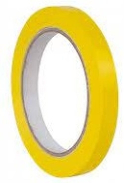 PACK/12 ROULEAUX CINTA AUTOCOLLANTE 66MX12MM COULEUR AMARILLA PVC