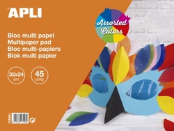 BLOC MANUALIDADES 45H MULTIPAPELES FORNECIDOS 32X24