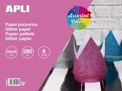 CRAFTS PAPER 6H GLITTER PAPER 32X24 280G.