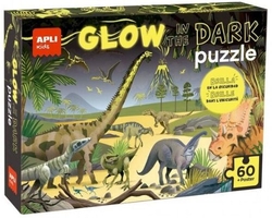PUZLE BRILLA NA OSCURIDAD DINOSAURIOS 60 PEZAS