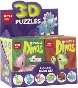 EXP 6 PUZLES 3D DINOSAURIOS MODELOS ASSORTITS