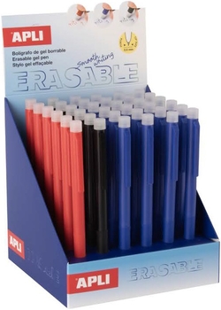 EXP 36 STYLO EFFAÇABLE APLI 0,5MM COULEURS ASSORTIMENTS