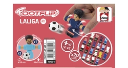 CAJA JUGADOR FOOTFLIP LA LIGA AZUL CELESTE CON BALON