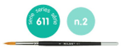 PACK/6 PINCEL SINTETICO REDONDO Nº 2 SERIE 611 CABO CURTO