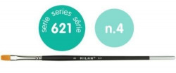 PACK/6 PINCEL SINTETICO PLANO Nº 4 SERIE 621 CABO CURTO