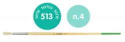 PACK/12 PINCEL CERDA REDONDO Nº 4 SERIE 513 MANGO LARGO