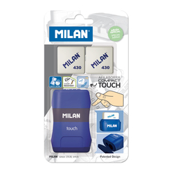 BLISTER AFILABORRA COMPACT TOUCH + 2 GOMMES PIÈCE DE RECHANGE ASSORTIMENT