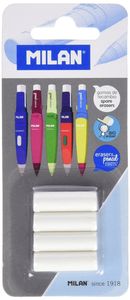 BLISTER 4 GOMMES DE PIÈCE DE RECHANGE POUR PORTEMINE ERASER & PENCIL