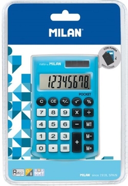 POCKET CALCULATOR TOUCH MILAN BLUE