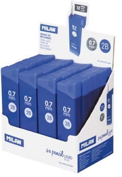 EXP 24 CAJAS AVEC 12 MINES GRAFITO 0,7MM 2B