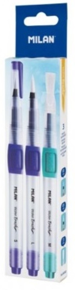 BLISTER 3 PINCEIS COM DEPOSITO DE AGUA PONTAS S-L-M