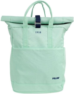 MOCHILA COM FECHO SUPERIOR ENROLLABLE SERIE 1918 VERDE