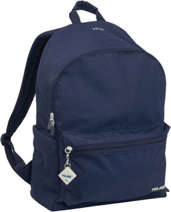 MOCHILA ESCOLAR DOBLE SERIE 1918 AZUL MARIÑO 20X34X26CM