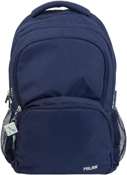 MOCHILA ESCOLAR 4 FECHOS SERIE 1918 AZUL MARINHO
