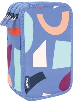 PLUMIER 3 PISOS AMB CONTENIDO SERIE FUN ANIMALS BLAU