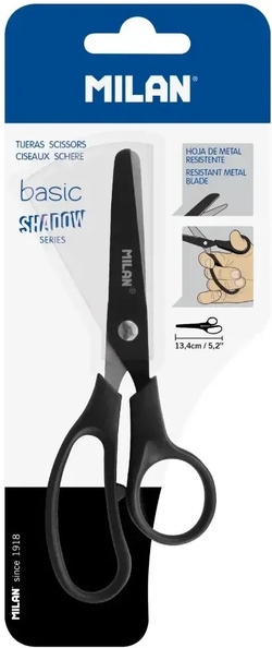 BISTER BASIC SCISSORS 13CM BLACK COLOR SHADOW SERIES
