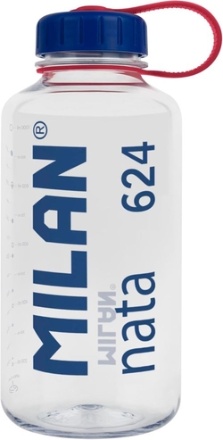 Botella de tritán 1l milan nata 624 transparente