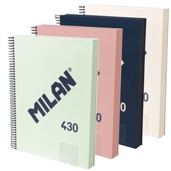 PACK/4 BLOCK A4 120H 95G. SQUARE 5X5 MICROPERF. ASSORTED COLORS