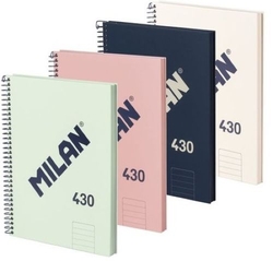 PACK/4 BLOCO A5 80H 95G. 1 HORIZONTAL MICROPERF. COL. SURT.