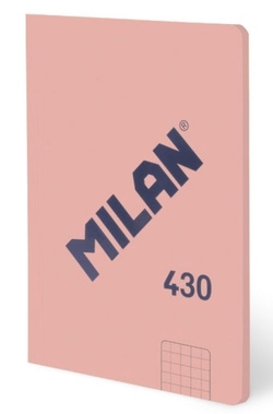 LIBRETA ENCOLADA A6 48H 95G CUAD.5X5 COR ROSA