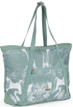 BOLSO SHOPPER GRANDE SERIE LAVA VERDE 52X36X3CM MILAN