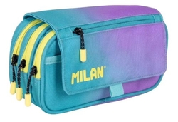ETUI 4 FERMETURE ÉCLAIR AVEC SOLAPA SUNSET TURQUOISE