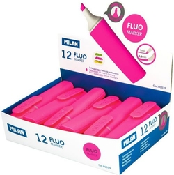 C/12 MILAN PINK FLUORESCENT MARKER