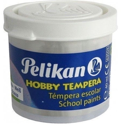 C/6 BOTES TEMPERA PELIKAN 40ML COR BRANCO Nº4