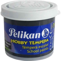 C/6 POTS TEMPERA PELIKAN 40ML COULEUR NOIR Nº 11