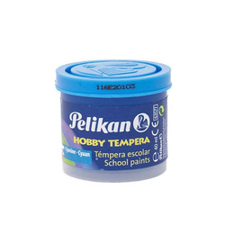 C/6 POTS TEMPERA PELIKAN 40ML COULEUR BLEU CYAN Nº127