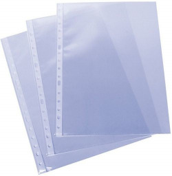 C/100 SHEET PROTECTORS A4 MULTI-HOLE PP 80 MC TEXTURED