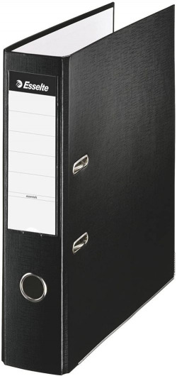 ARCHIVEUR PALANCA Fº 75MM PAPIER CARTON DOUBLÉ PLASTIQUE NOIR