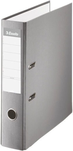 ARQUIVADOR PALANCA Fº 75MM CARTON FORRADO PLASTICO GRIS