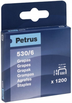 CAIXA 1200 GRAMPAS PETRUS Nº530/6 COBREADA